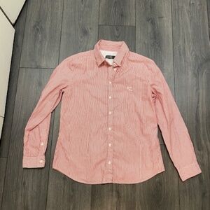 McQ by Alexander McQueen Striped Cotton Button Up Size L